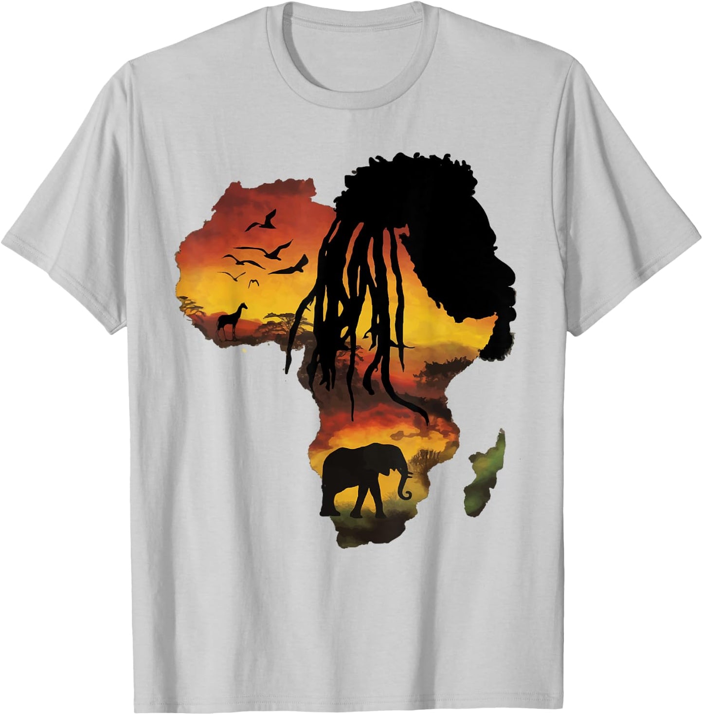 Africa Is Calling I Must Go African Heritage Family Roots T-Shirt - T-Shirt | Ash