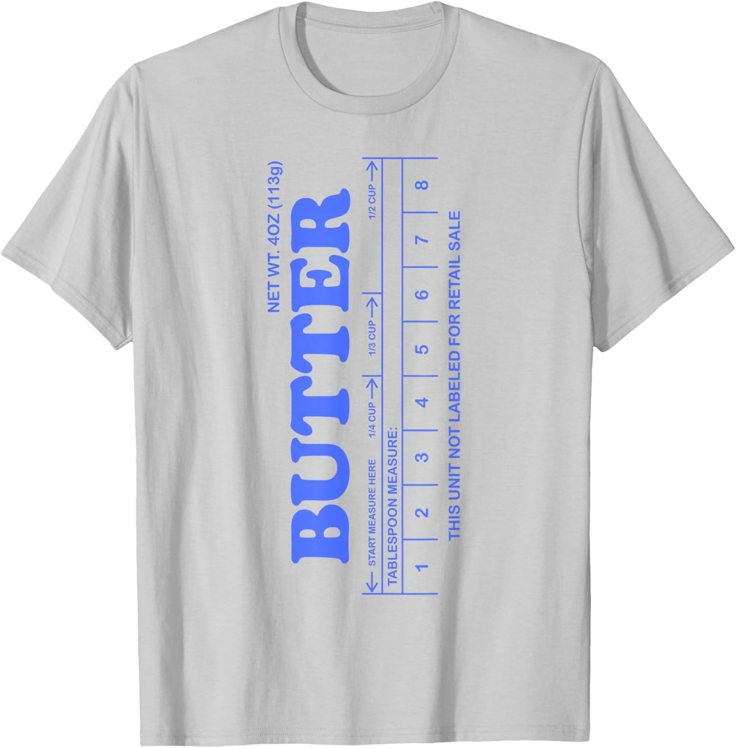 Butter Stick - Blue funny T-Shirt - T-Shirt | Ash