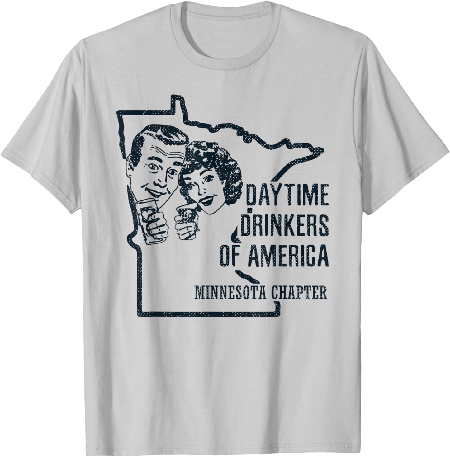 Minnesota Day Drinking Shirt Beer Wine Drinker Alcohol Gift T-Shirt - T-Shirt | Ash