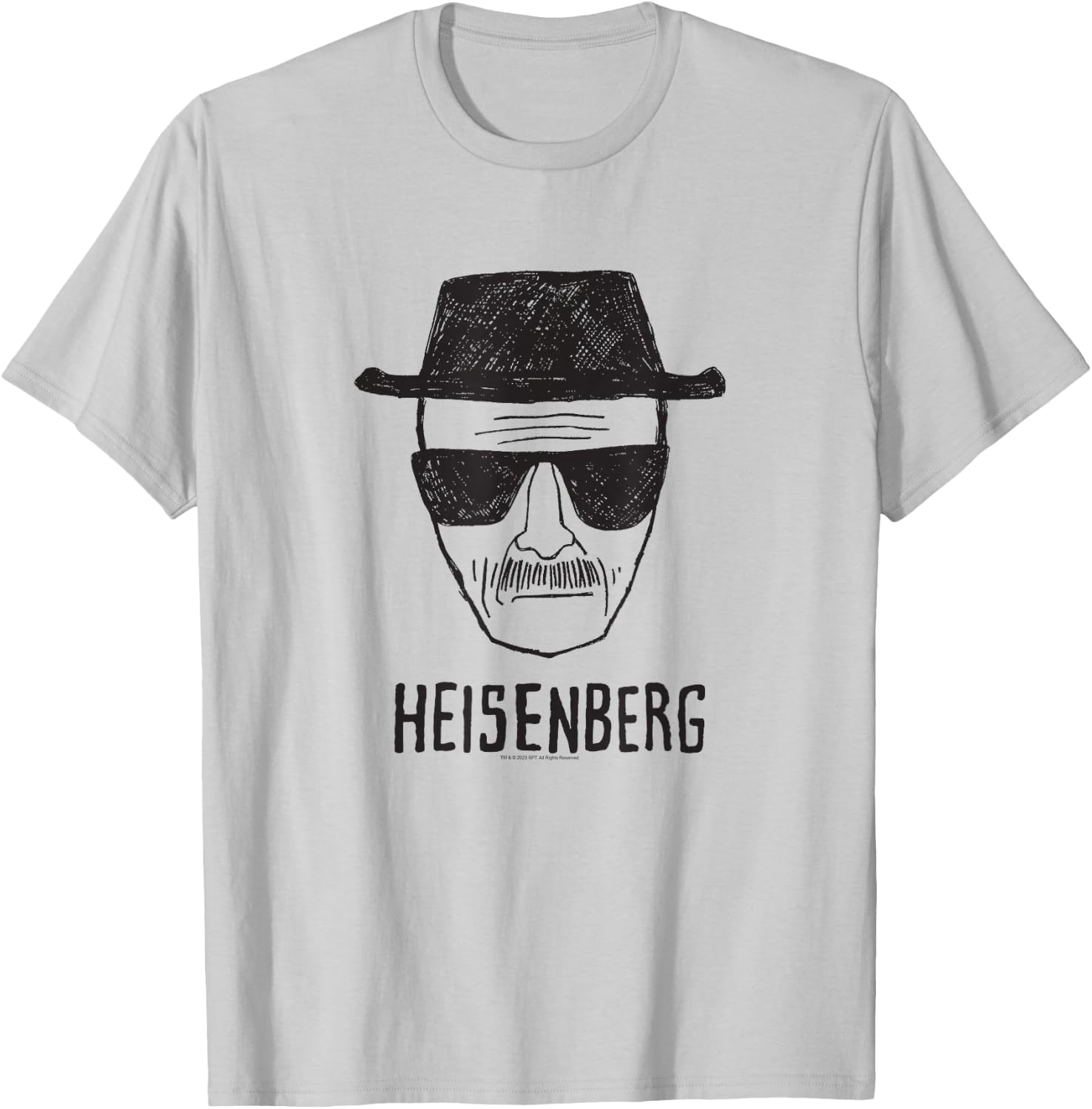 Breaking Bad Heisenberg Sketching , gray T-Shirt - T-Shirt | Ash
