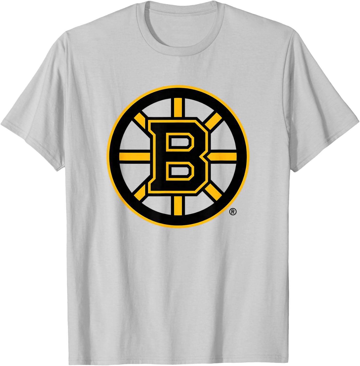 Boston Bruins Icon White Officially Licensed T-Shirt - T-Shirt | Ash