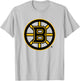 Boston Bruins Icon White Officially Licensed T-Shirt - T-Shirt | Ash