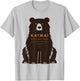 Katmai National Park Alaska Retro Vintage Bear T-Shirt - T-Shirt | Ash