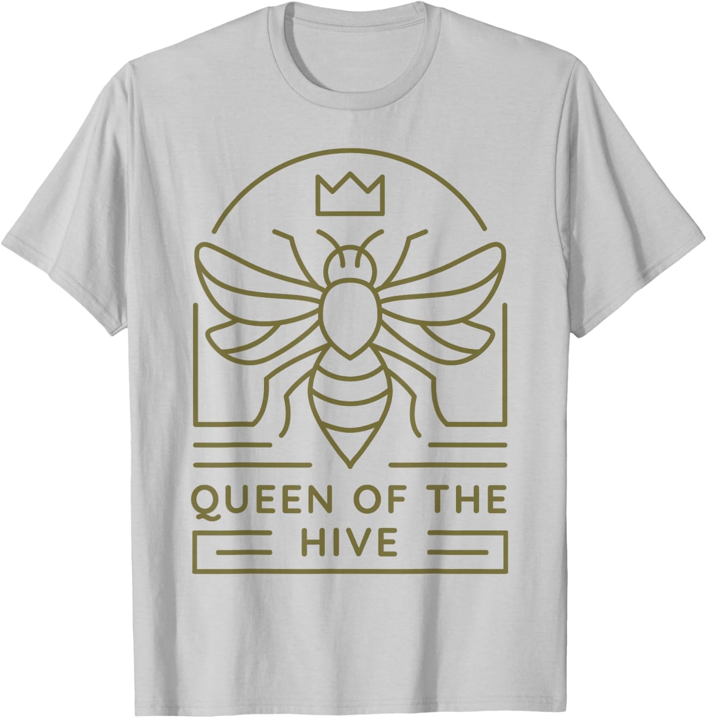 Beekeeper Outfit Women Bee Lover Queen Of The Hive T-Shirt - T-Shirt | Ash
