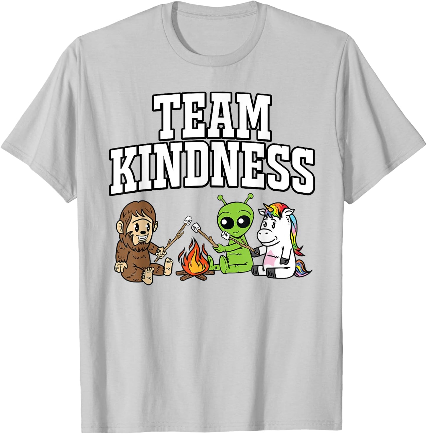 Team Kindness Shirt - Alien Unicorn Teacher Gifts Women Kids T-Shirt - T-Shirt | Ash