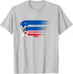 Sonic The Hedgehog Americana Red White & Blue Blurred Trail T-Shirt - T-Shirt | Ash
