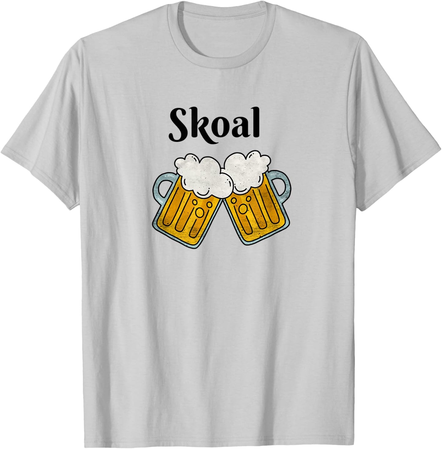 Viking Skoal Drinking Toast Cheers Salute T-Shirt - T-Shirt | Ash