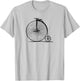 Old School Penny Farthing High Wheel Bike Bicycle Vintage T-Shirt - T-Shirt | Ash