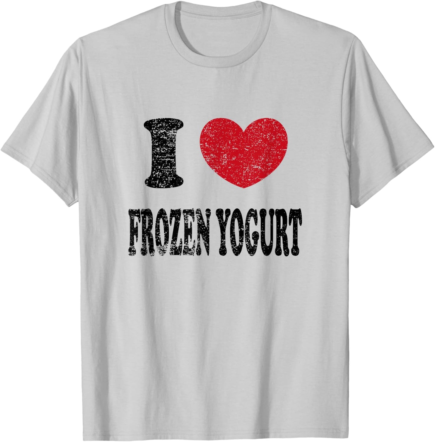 Vintage I Love Frozen Yogurt T-Shirt - T-Shirt | Ash