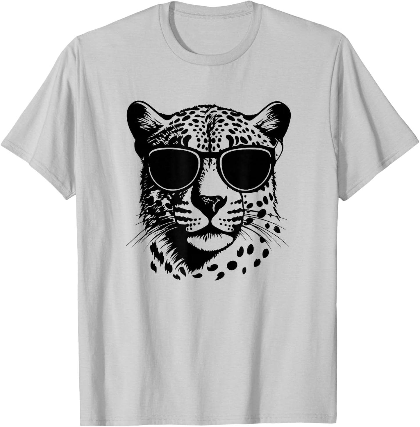 Funny Sunglasses Savanah Cheetah Lover T-Shirt - T-Shirt | Ash