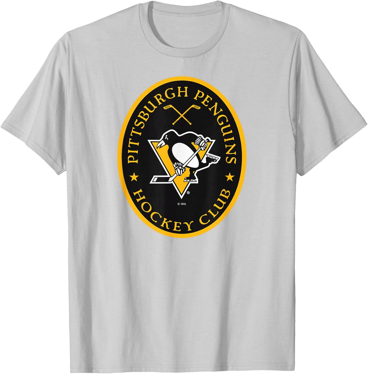 Pittsburgh Penguins Iconic Officially Licensed T-Shirt - T-Shirt | Ash
