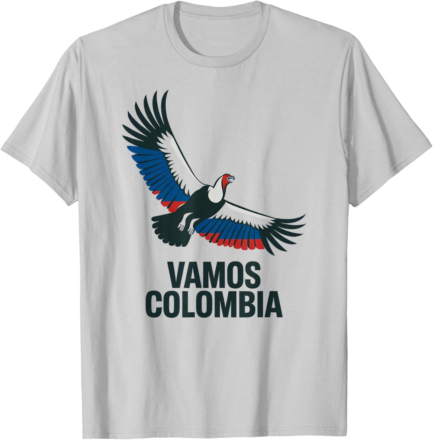 National Vamos Colombia Cheer Pride Country Game Day T-Shirt - T-Shirt | Ash