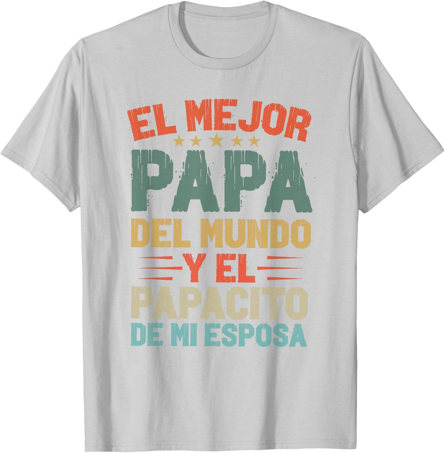 Dia Del Padre Camiseta para Un Papa En Espanol Regalo Papi T-Shirt - T-Shirt | Ash