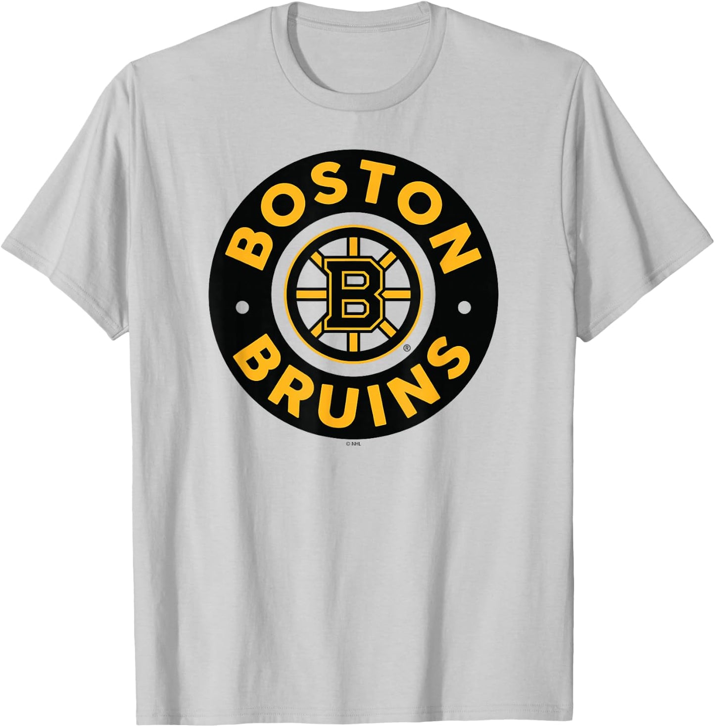 Boston Bruins Symbol White Officially Licensed T-Shirt - T-Shirt | Ash