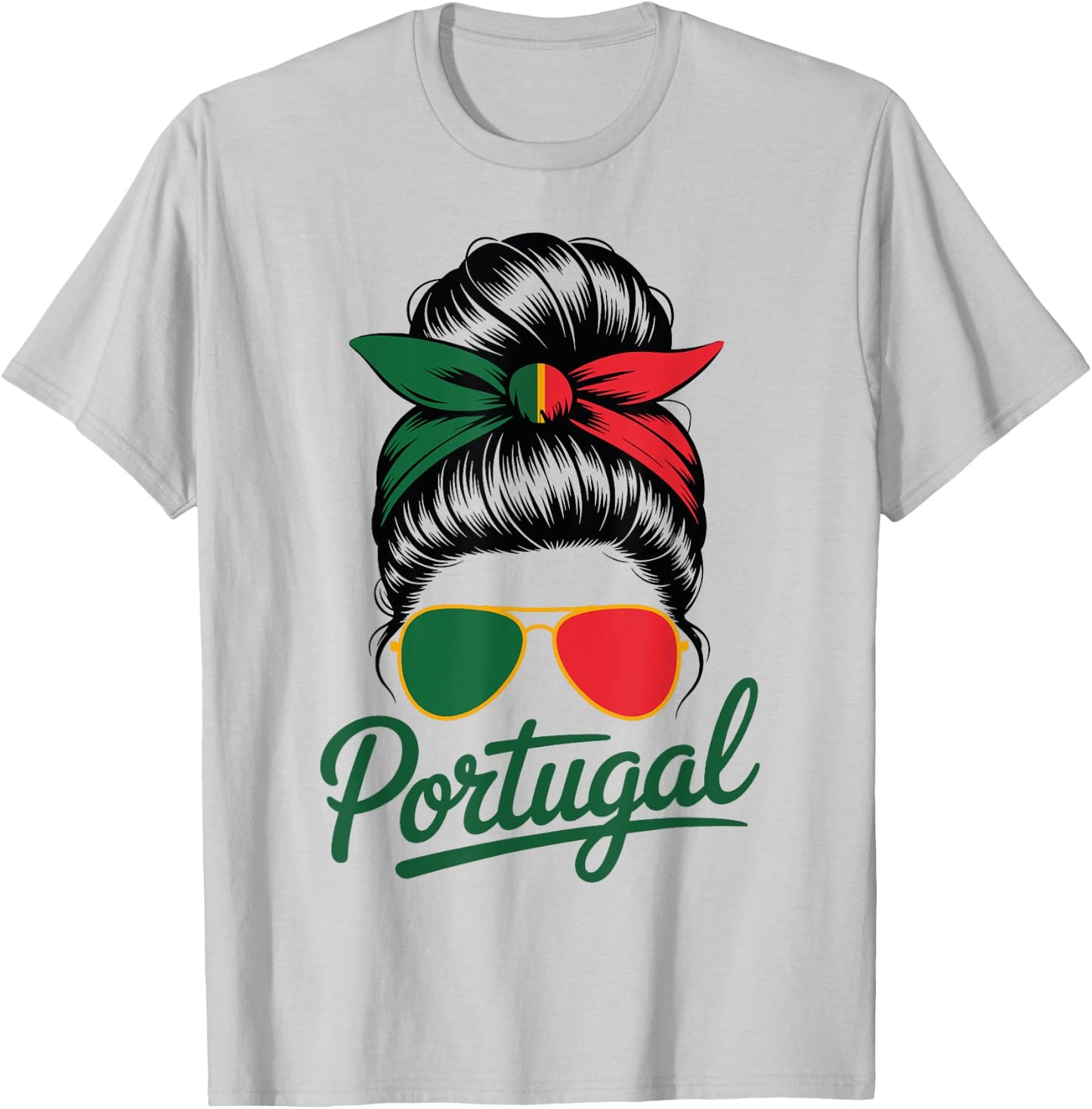 Portuguese Proud – Gift Women Portugal Flag Fun T-Shirt - T-Shirt | Ash