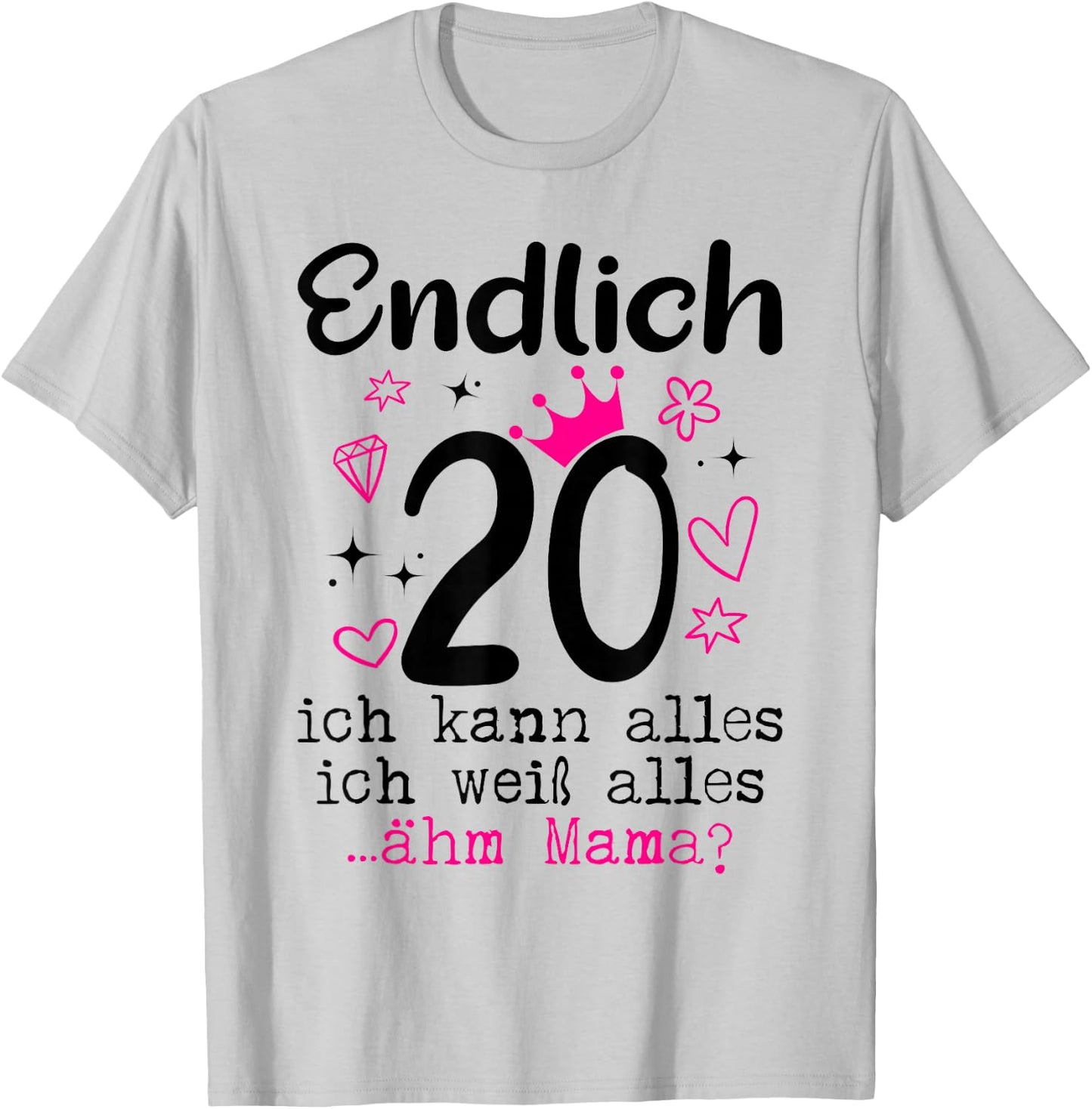 20th Birthday Girl Woman Daughter Finally 20 Years Women's , White T-Shirt - T-Shirt | Ash