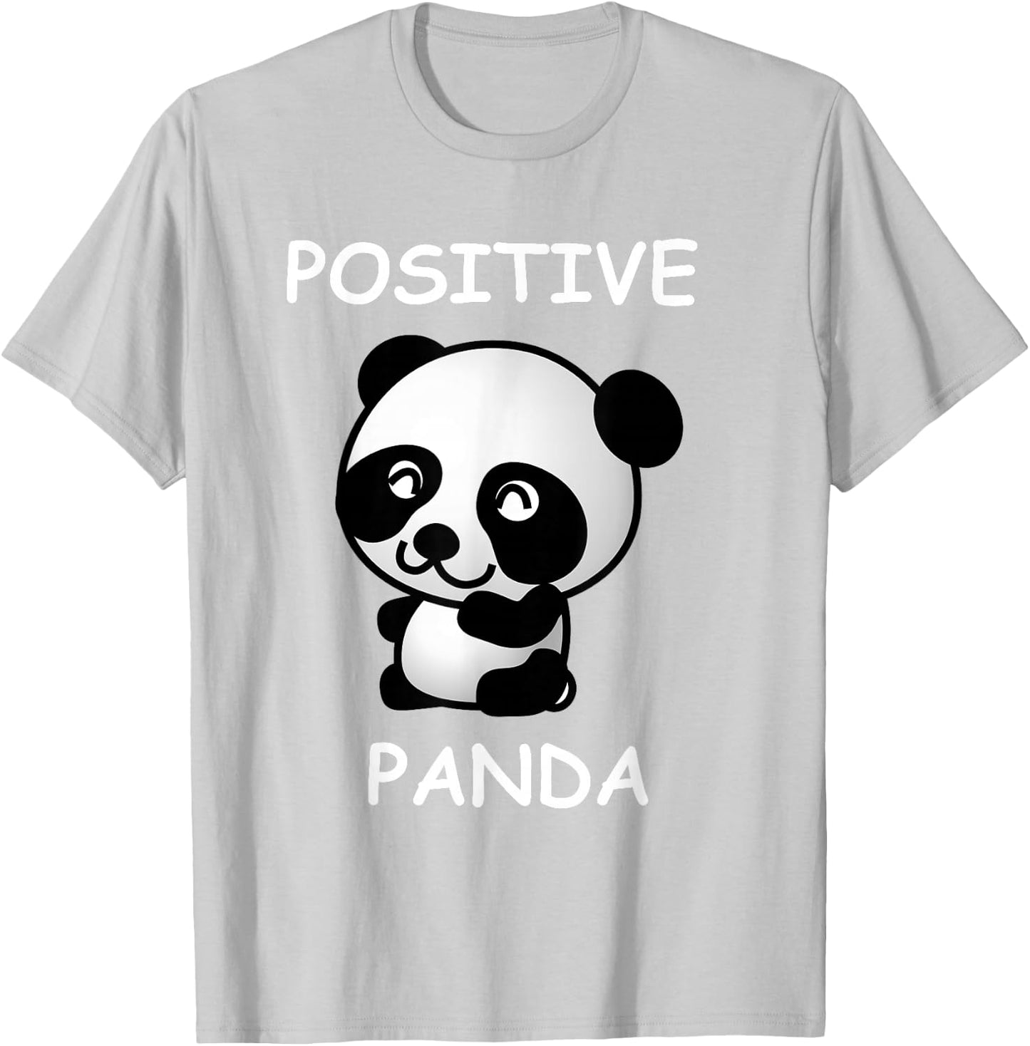 Cute Panda Bear for Positive Kids T-Shirt - T-Shirt | Ash