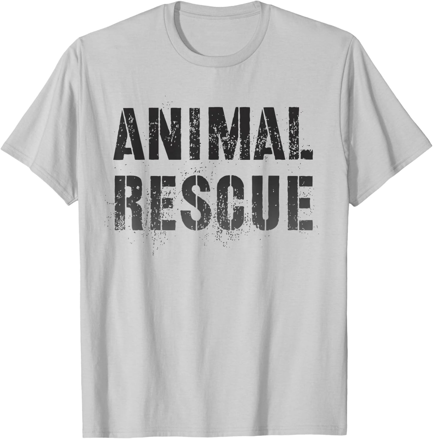 Vintage ANIMAL RESCUE Wild Cats Dogs Adoption Dept Uniform T-Shirt - T-Shirt | Ash