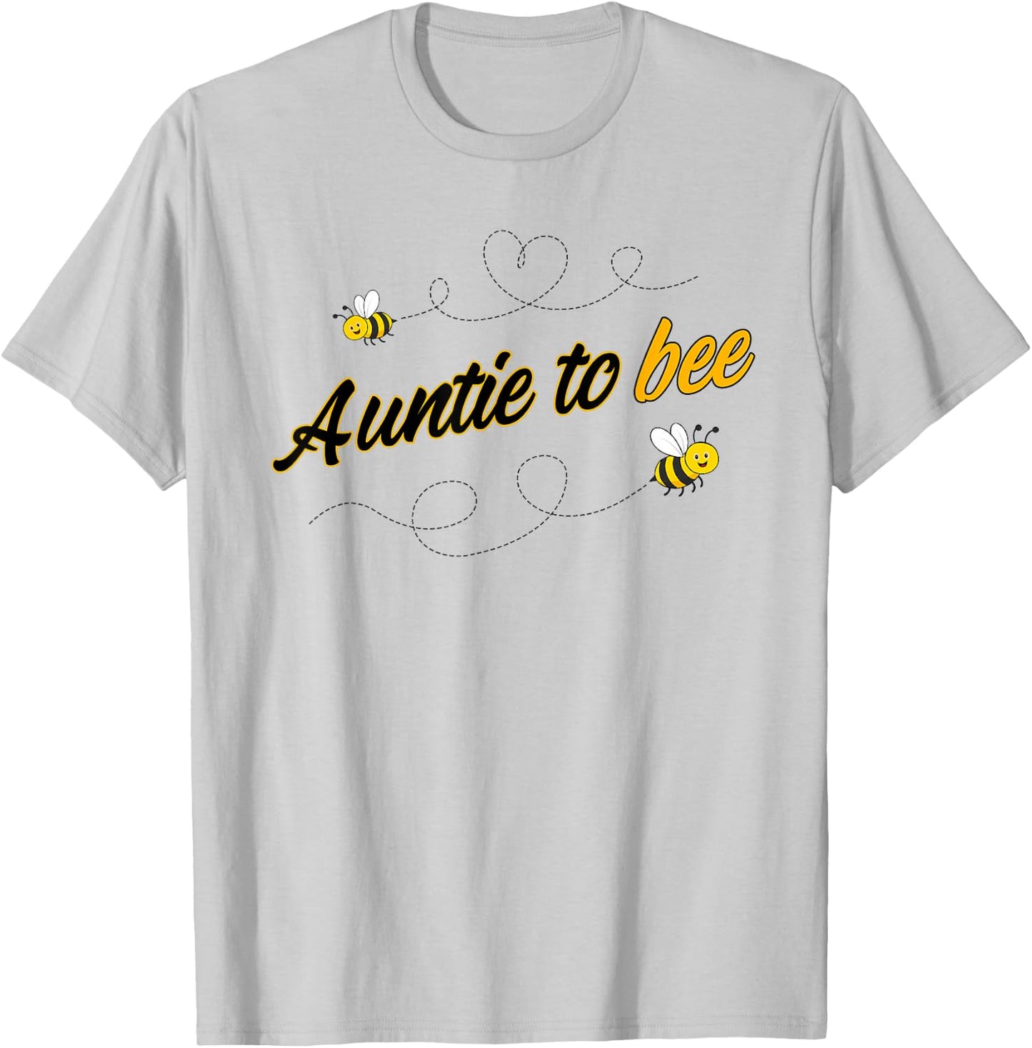 Auntie to Bee Gender Reveal Pregnancy Announcement T-Shirt - T-Shirt | Ash