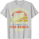 Step Dad I Like When She Bends Over Funny Kayak Fishing T-Shirt - T-Shirt | Ash