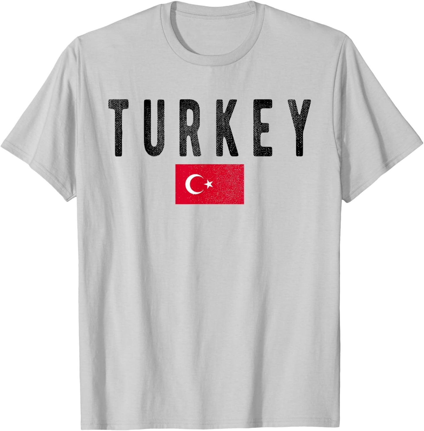 Turkey Country Flag - Souvenir Turkey T-Shirt - T-Shirt | Ash