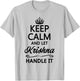 Keep Calm and let Krishna Handle It | Funny Name Gift T-Shirt - T-Shirt | Ash