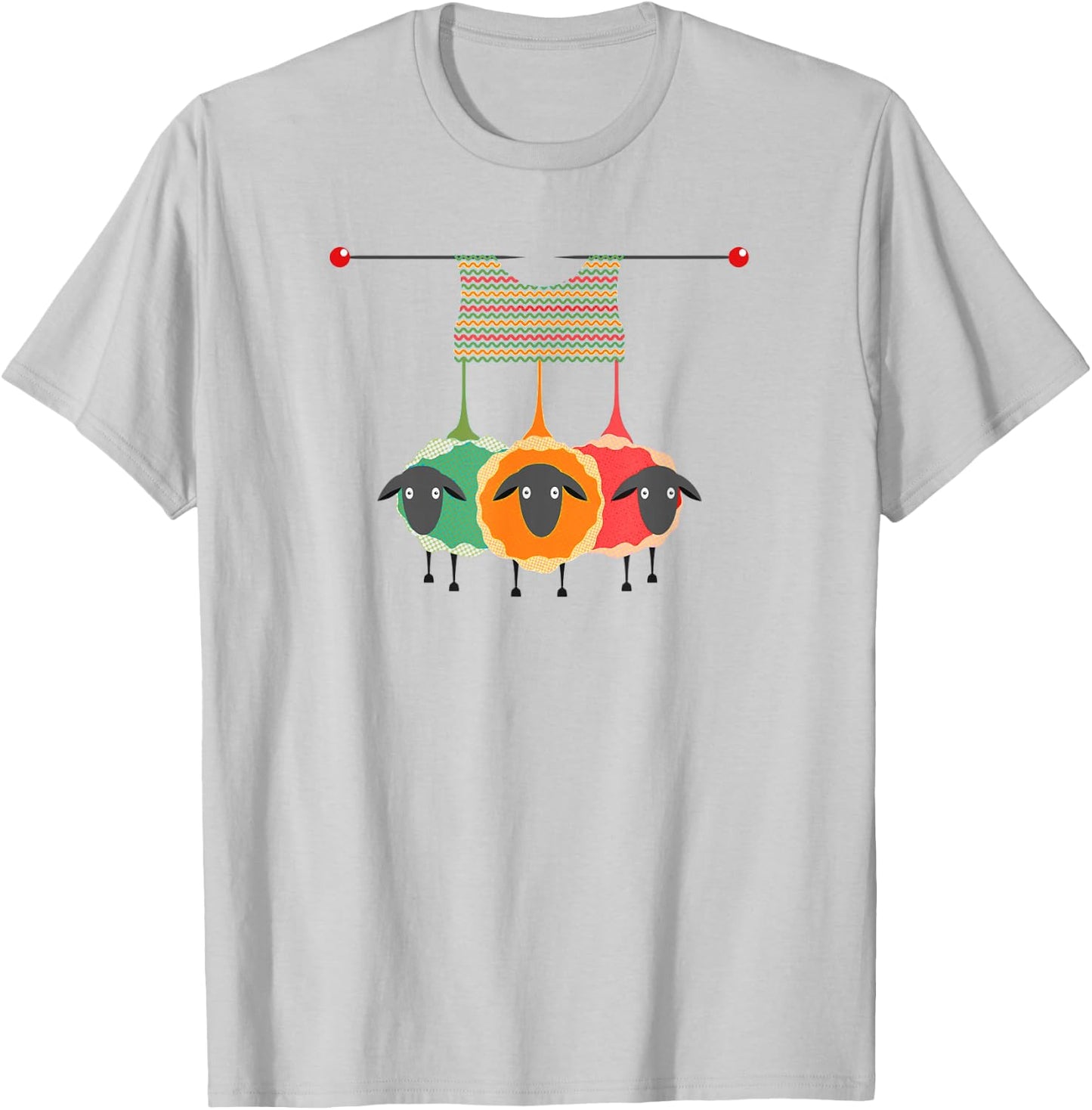 Funny Knitting Knitters Yarn Gift T-Shirt - T-Shirt | Ash