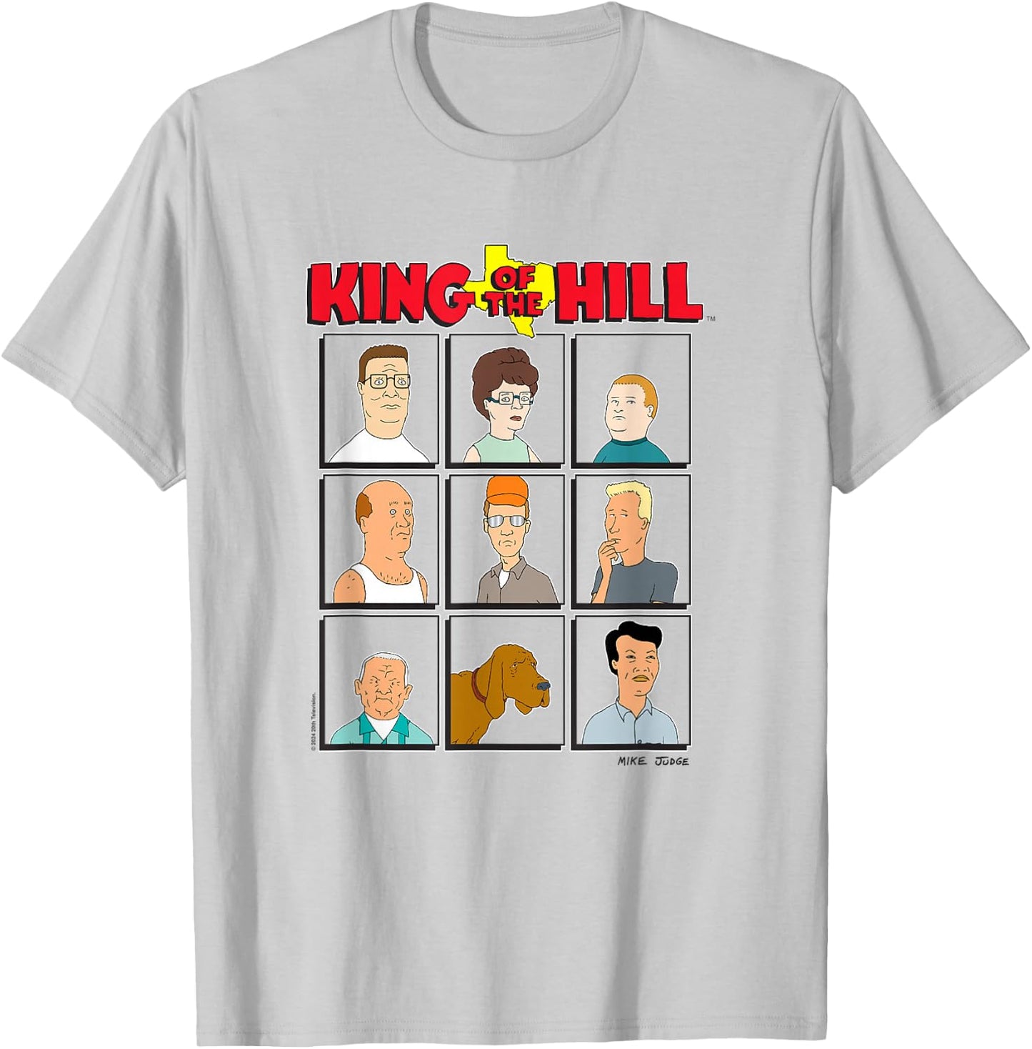 King Of The Hill Cast of Characters The Neighbor Bunch T-Shirt - T-Shirt | Ash