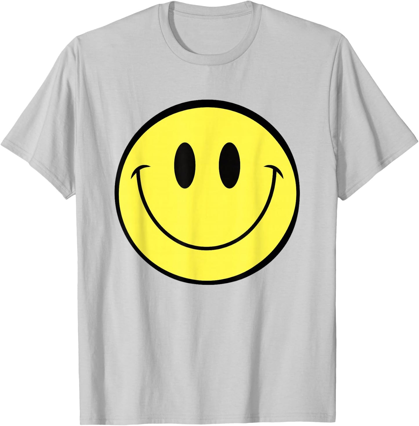 70s Yellow Smile Face Shirt Cute Funny Happy Smiling Face , White T-Shirt - T-Shirt | Ash