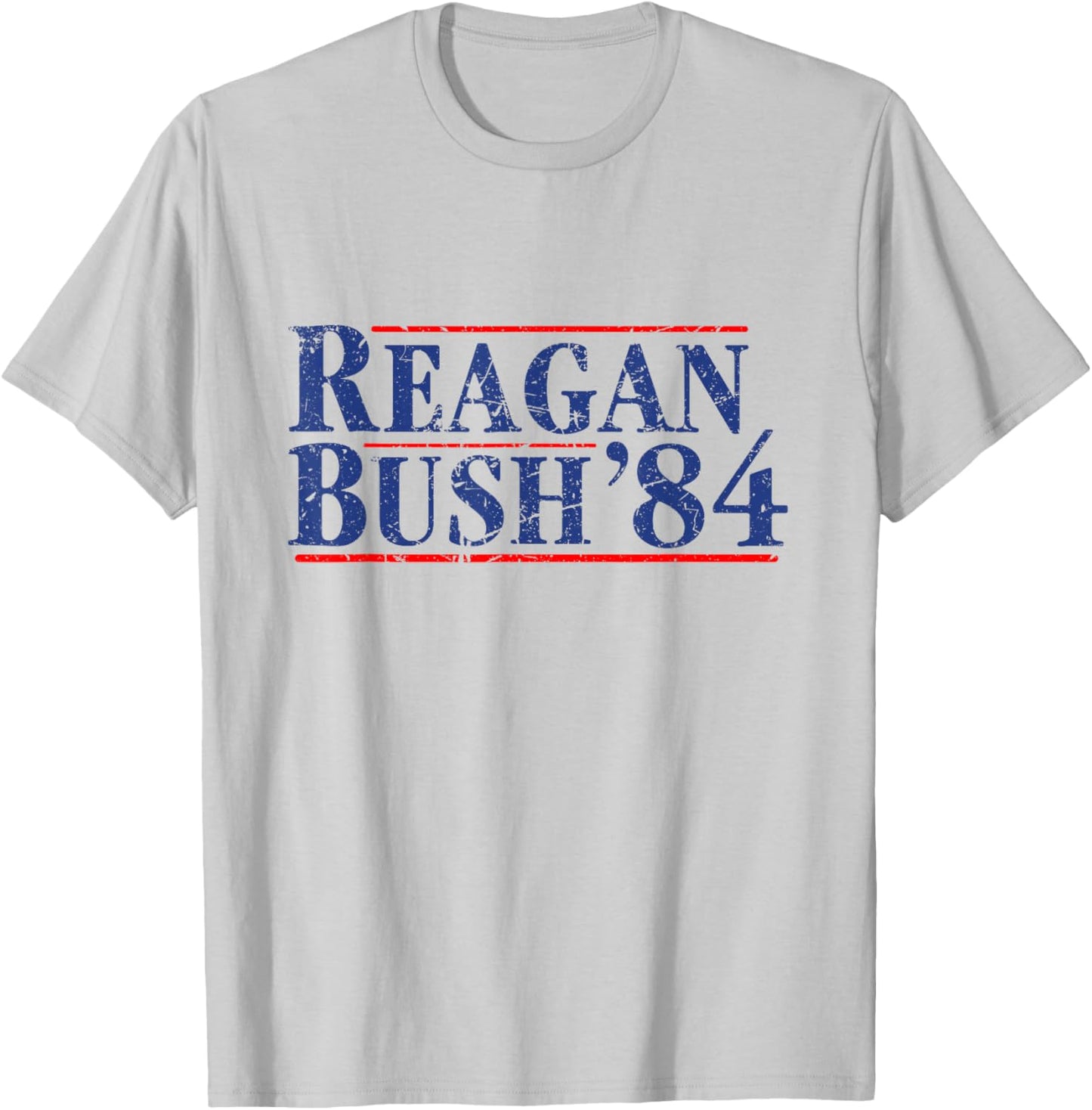 Reagan Bush 1984 Republican Vintage Conservative Retro 80's T-Shirt - T-Shirt | Ash
