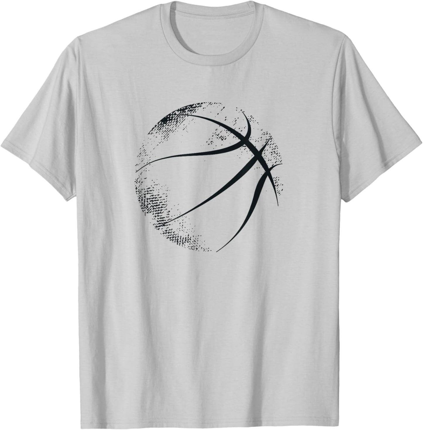 Basketball Graphic Basketball , White T-Shirt - T-Shirt | Ash