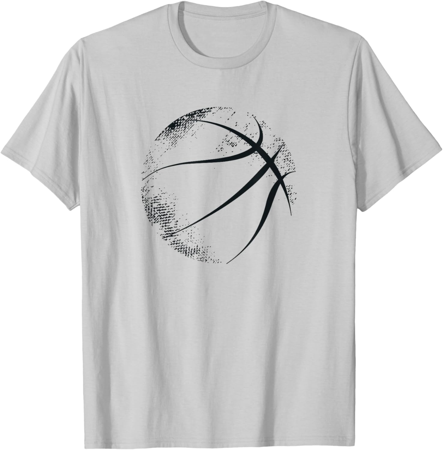Basketball Graphic Basketball , White T-Shirt - T-Shirt | Ash