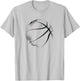 Basketball Graphic Basketball , White T-Shirt - T-Shirt | Ash
