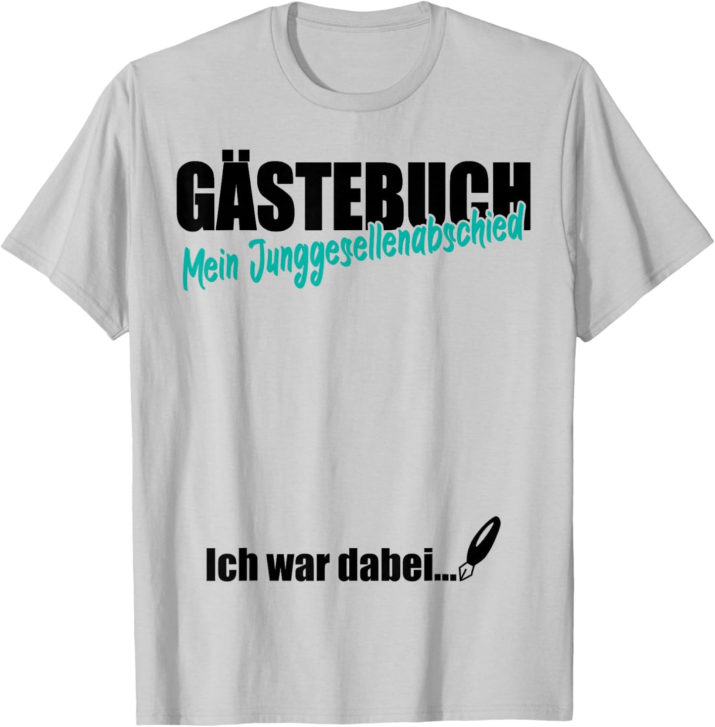 Hen Night JGA Party Guest Book Signature T-Shirt - T-Shirt | Ash
