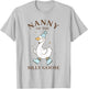 Nanny of The Silly Goose Birthday Family 1st Birthday T-Shirt - T-Shirt | Ash