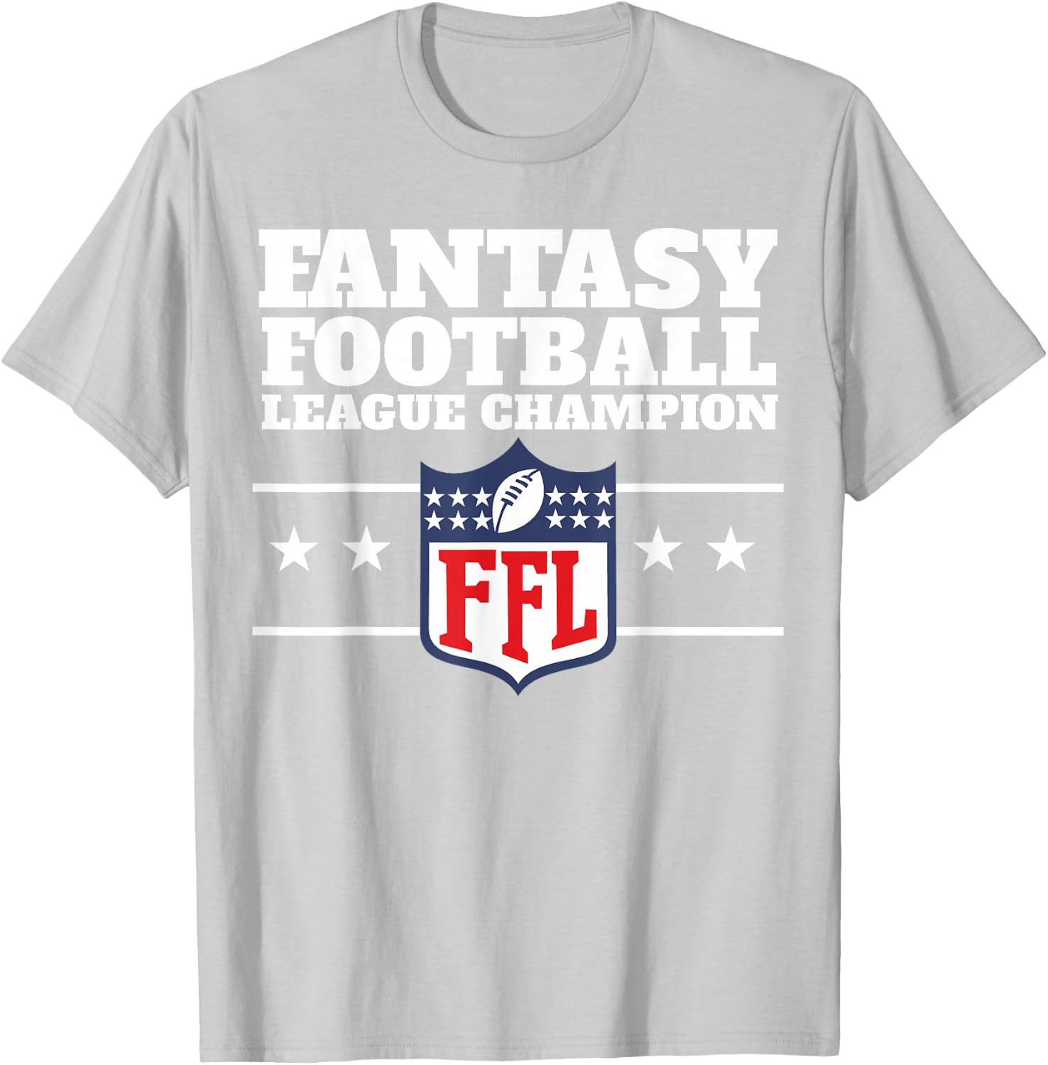 Fantasy Football League Champion Small T-Shirt - T-Shirt | Ash