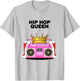 Hip Hop Queen Girls' Hip Hop Women's Hip Hop , White T-Shirt - T-Shirt | Ash