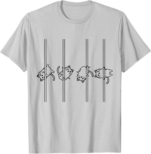 Pole Dancing Exotic Dancer Outfit for Pole Fitness Pole Wear , White T-Shirt - T-Shirt | Ash