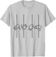 Pole Dancing Exotic Dancer Outfit for Pole Fitness Pole Wear , White T-Shirt - T-Shirt | Ash