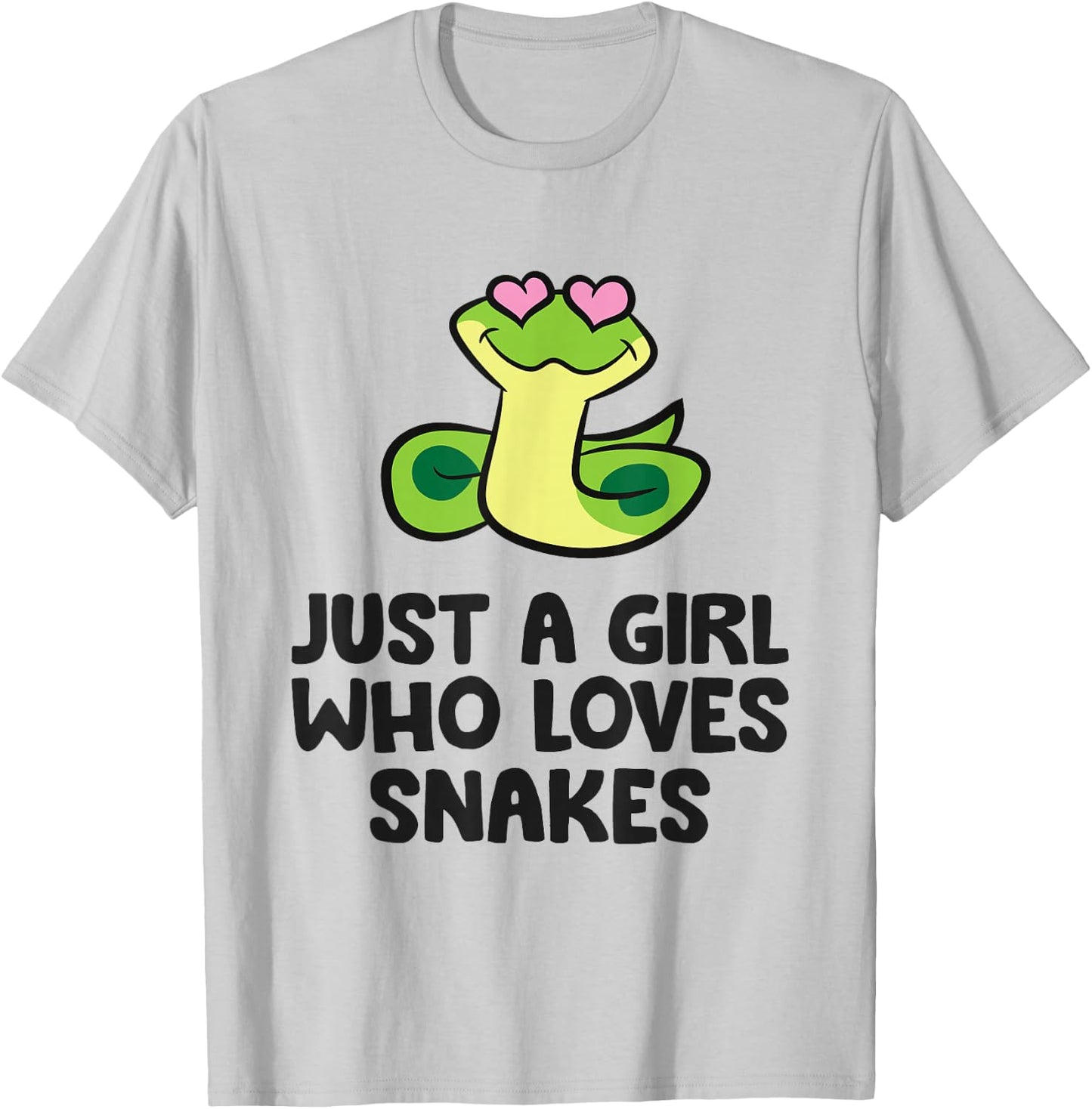 Just a Girl Who Loves Snakes T-Shirt - T-Shirt | Ash