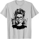 Cute Cat Silhouette Woman Girl with Two Cats T-Shirt - T-Shirt | Ash