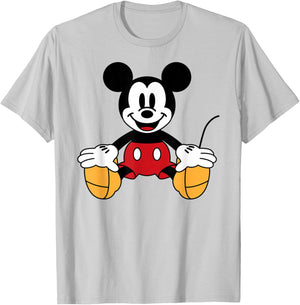 Disney - Mickey Mouse Sitting T-Shirt - T-Shirt | Ash