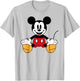 Disney - Mickey Mouse Sitting T-Shirt - T-Shirt | Ash