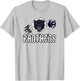 Panther Pride White Text High School Spirit Fan Wear T-Shirt - T-Shirt | Ash