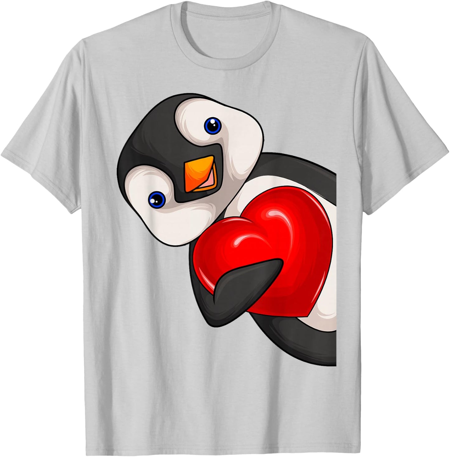 Penguin Girls Women Children Penguin T-Shirt - T-Shirt | Ash