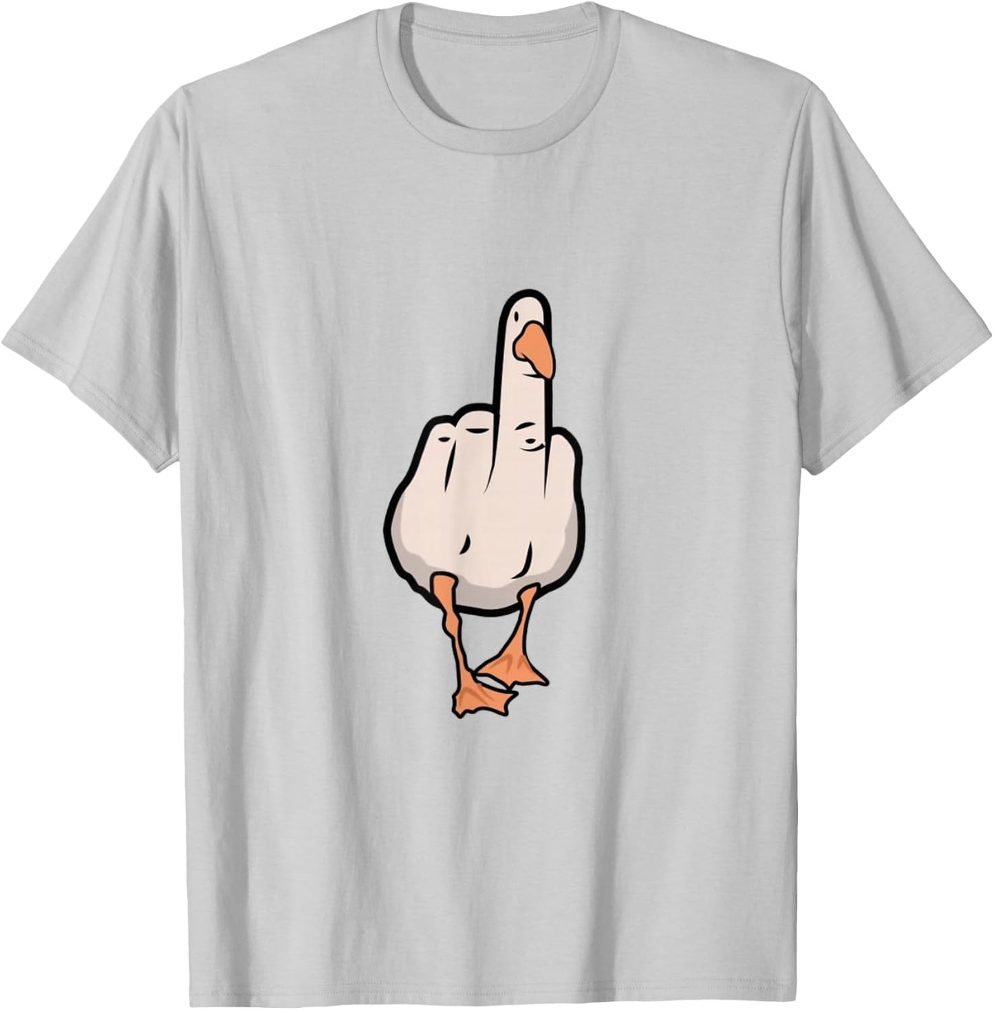 Anti-social duck T-Shirt - T-Shirt | Ash