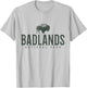 Badlands National Park South Dakota Bison Vintage Souvenir T-Shirt - T-Shirt | Ash