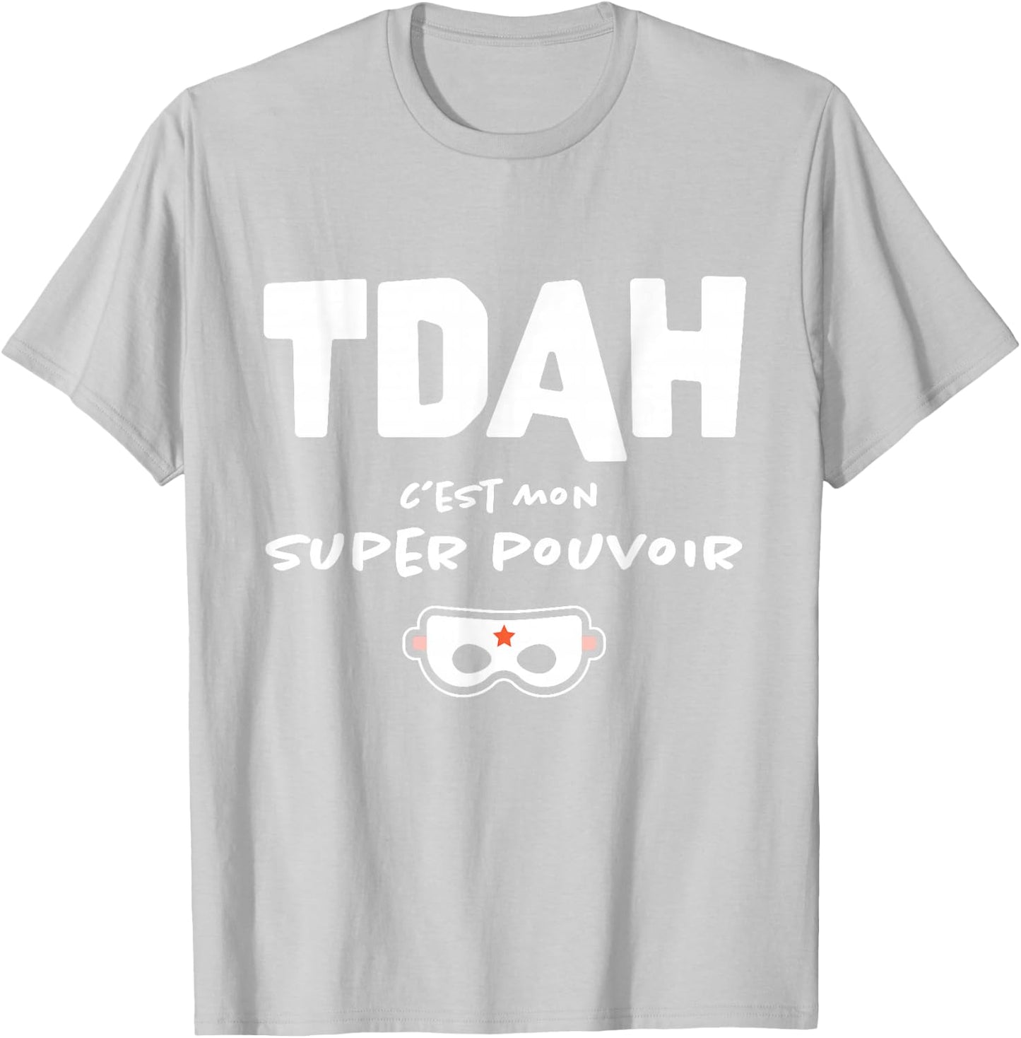 Humor ADHD Superhero Awareness Hyperactivity , Orange, S T-Shirt - T-Shirt | Ash