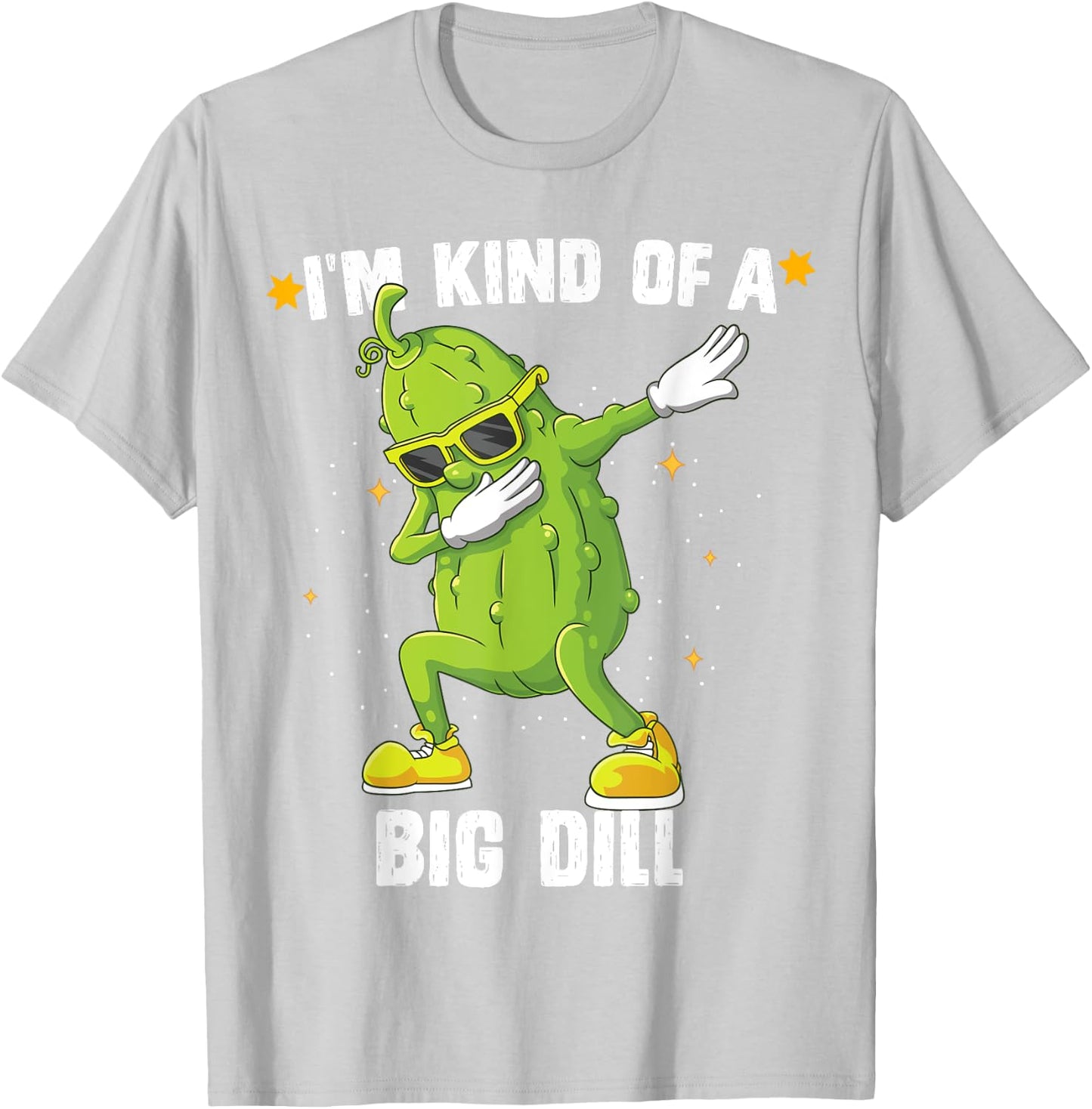 I'm Kind Of Big Dill Pickle Dabbing Halloween Cucumber T-Shirt - T-Shirt | Ash