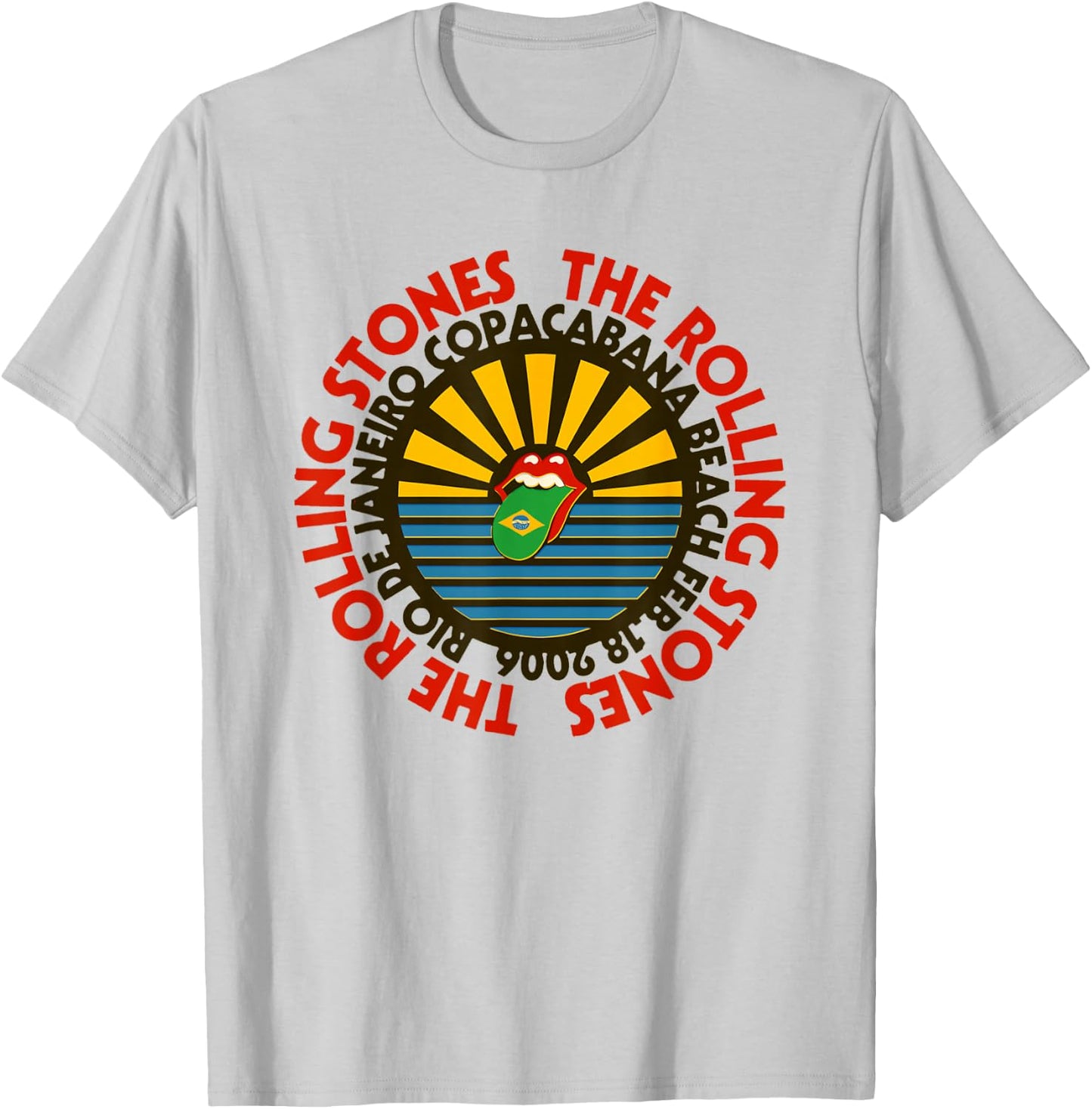 Offizielle Rolling Stones Copacabana Beach T-Shirt - T-Shirt | Ash